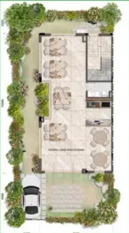 Tầng 1: 95,9m²