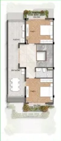 Tầng 3: 71,3m²