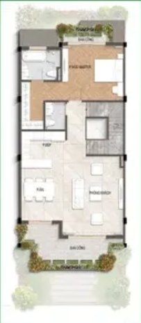 Tầng 2: 106,2m²