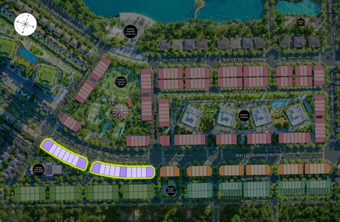 Biệt thự quảng trường · 19 căn