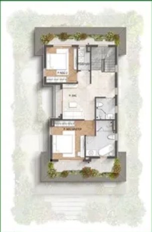Tầng 3: 90,9m²