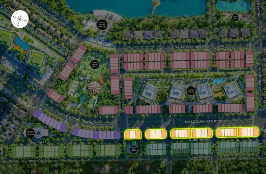 Nhà phố đại lộ · 34 căn